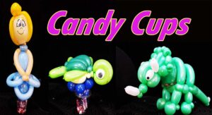 Balloon Candy Cups for birthday parties